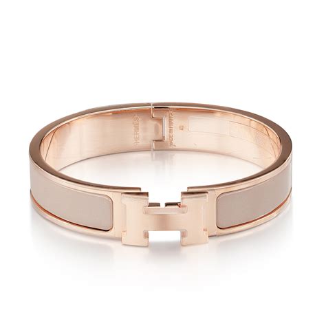 hermes h bracelet black and rose gold|bracelet Hermes original.